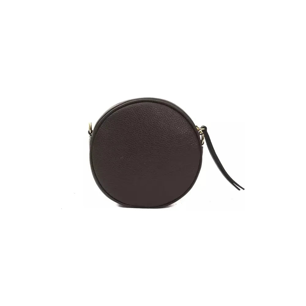 Pompei Donatella Brown Leather Women Crossbody Bag Crossbody Bag
