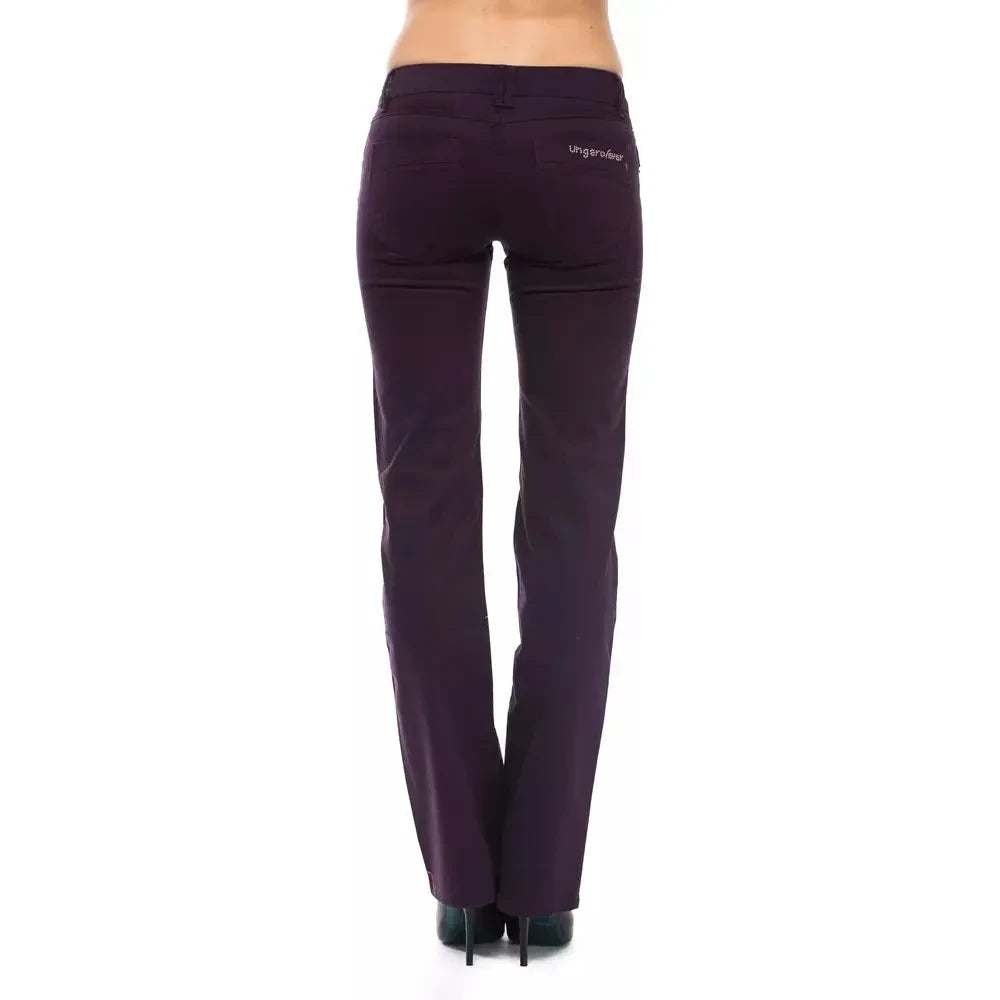 Ungaro Fever Purple Cotton Pant