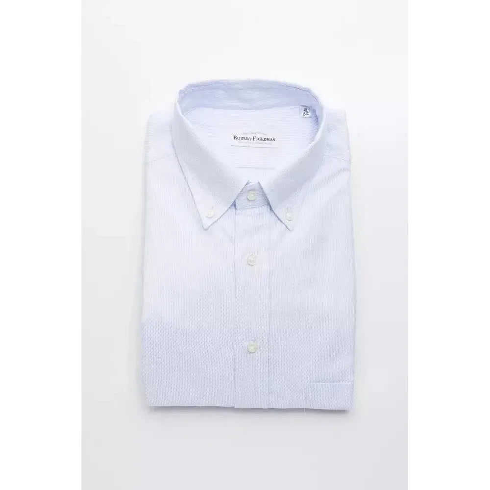 Robert Friedman Light Blue Cotton Shirt