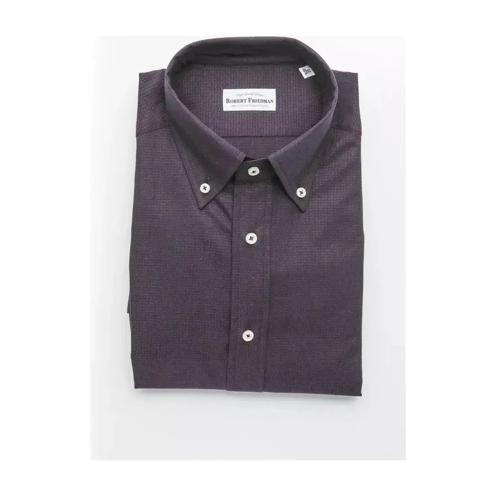 Robert Friedman Black Cotton Shirt
