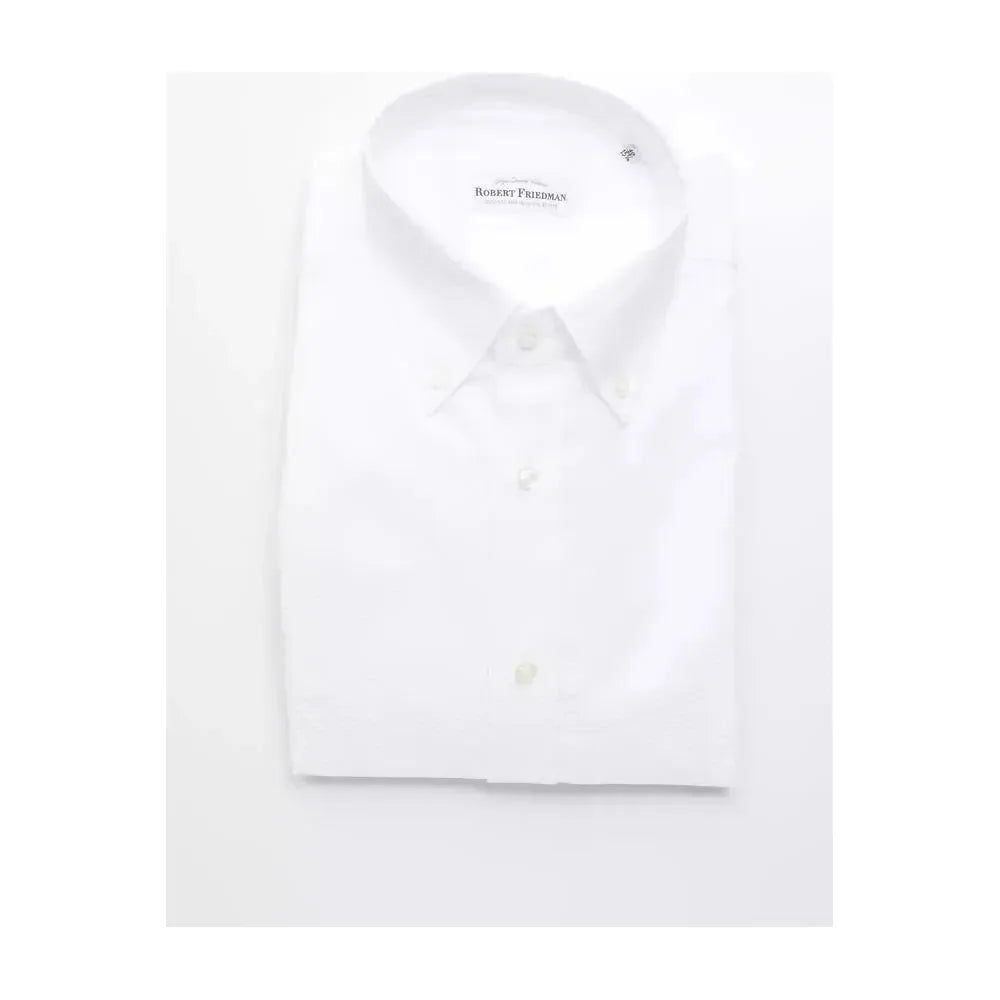 Robert Friedman White Cotton Shirt
