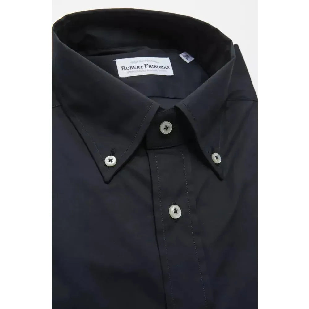Robert Friedman Black Cotton Shirt