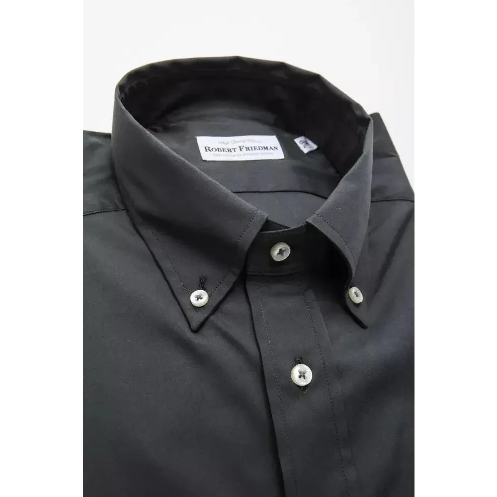 Robert Friedman Gray Cotton Shirt