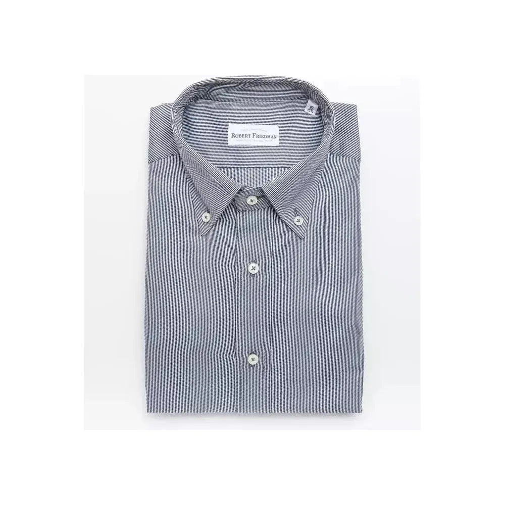 Robert Friedman Blue Cotton Shirt