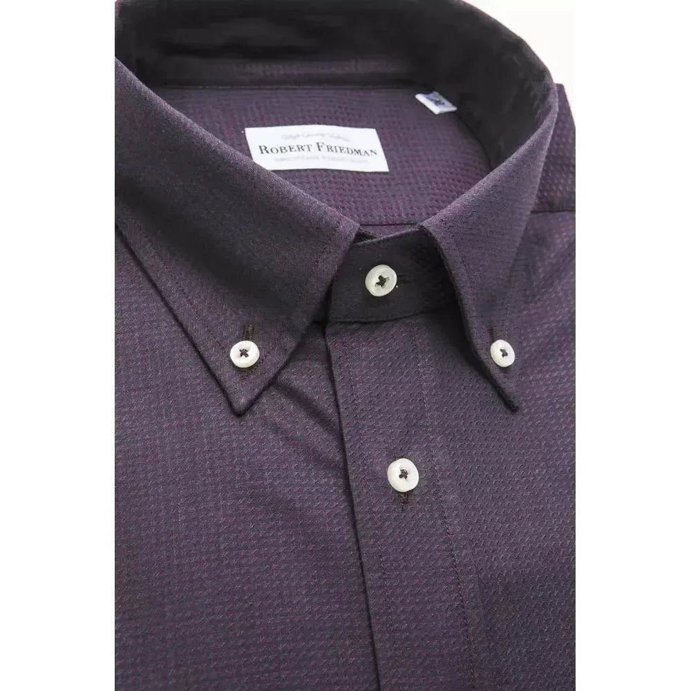 Robert Friedman Black Cotton Shirt