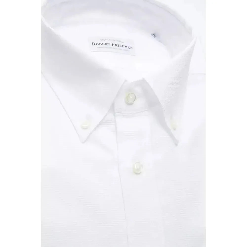 Robert Friedman White Cotton Shirt