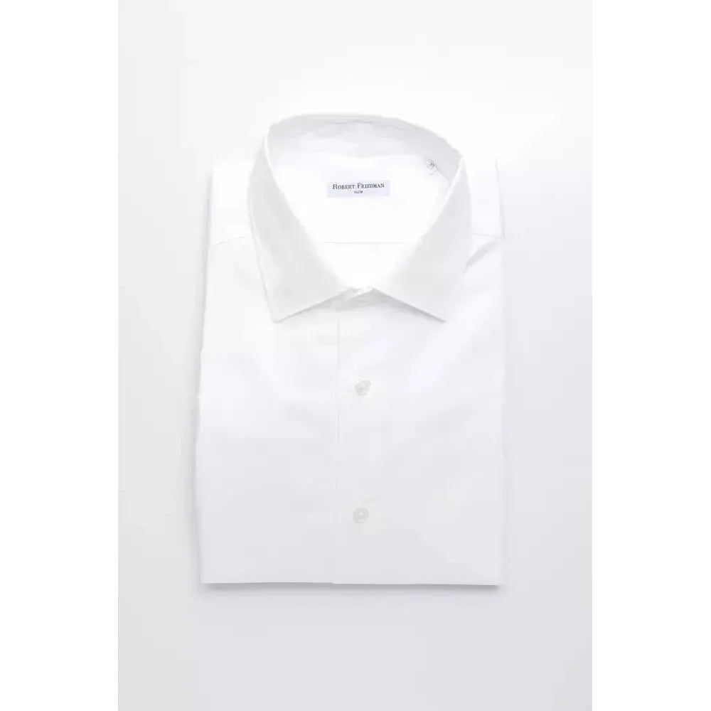 Robert Friedman White Cotton Shirt