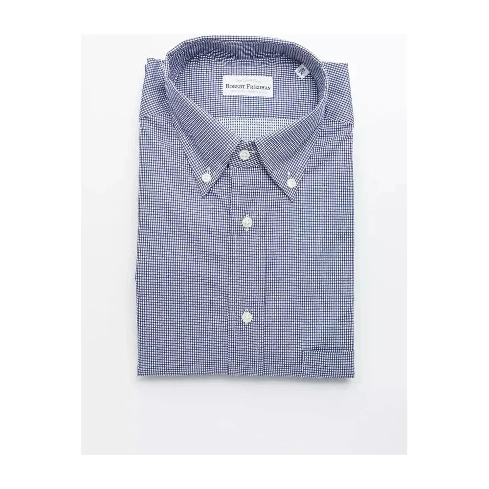Robert Friedman Blue Cotton Shirt