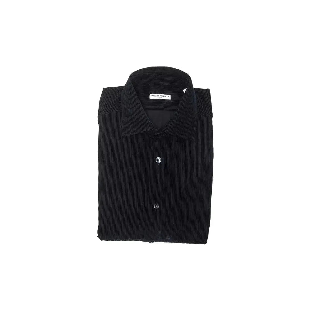 Robert Friedman Black Cotton Shirt