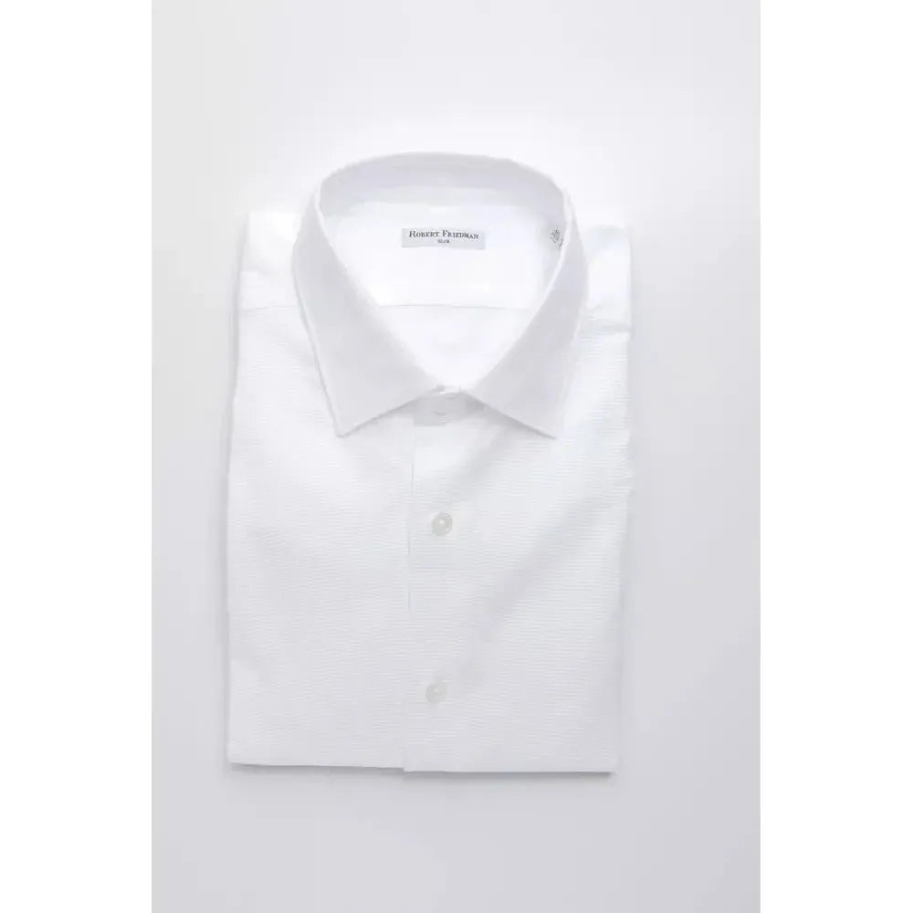 Robert Friedman White Cotton Shirt