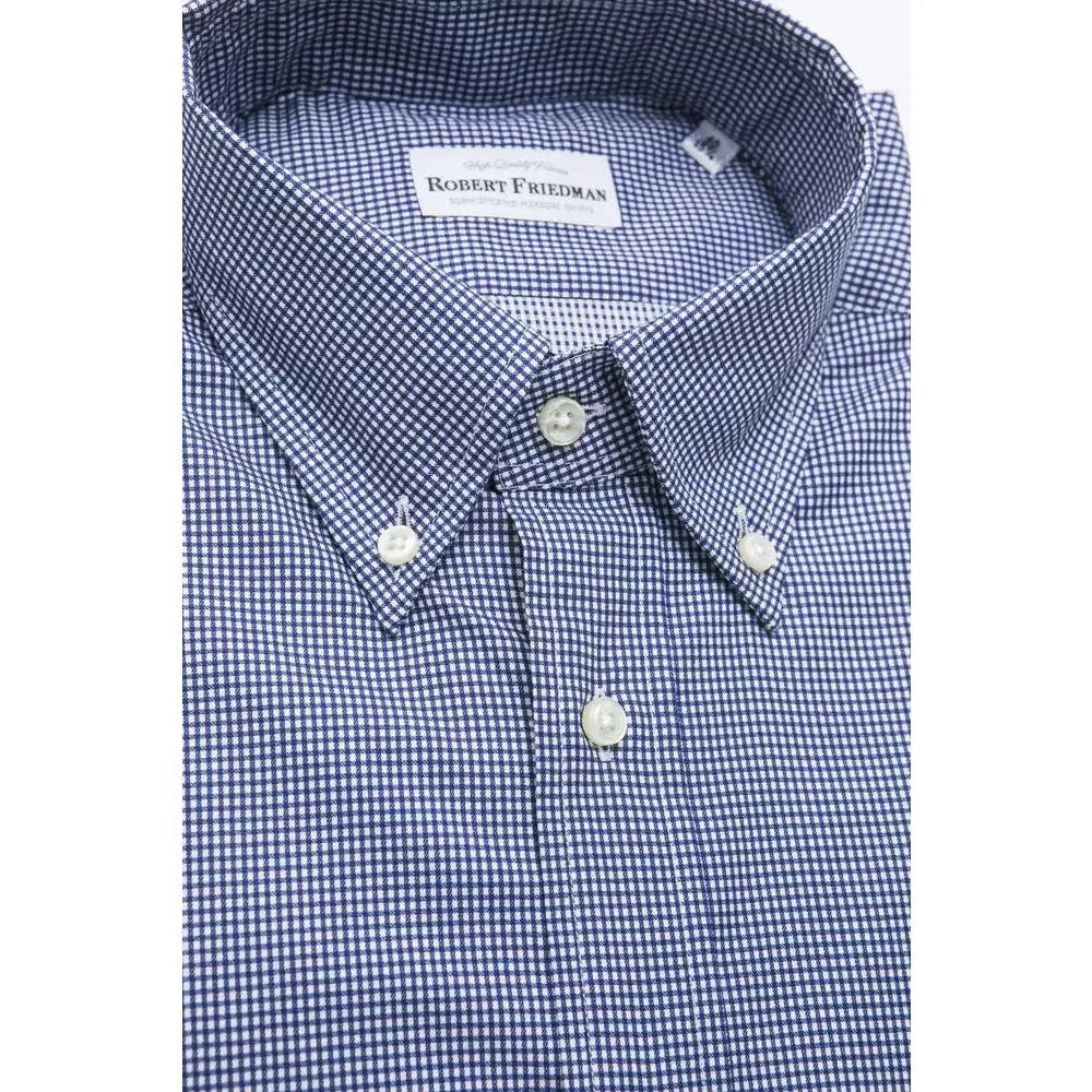 Robert Friedman Blue Cotton Shirt