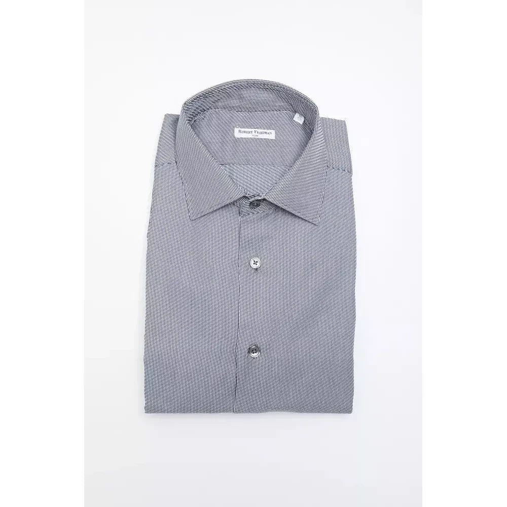 Robert Friedman Blue Cotton Shirt