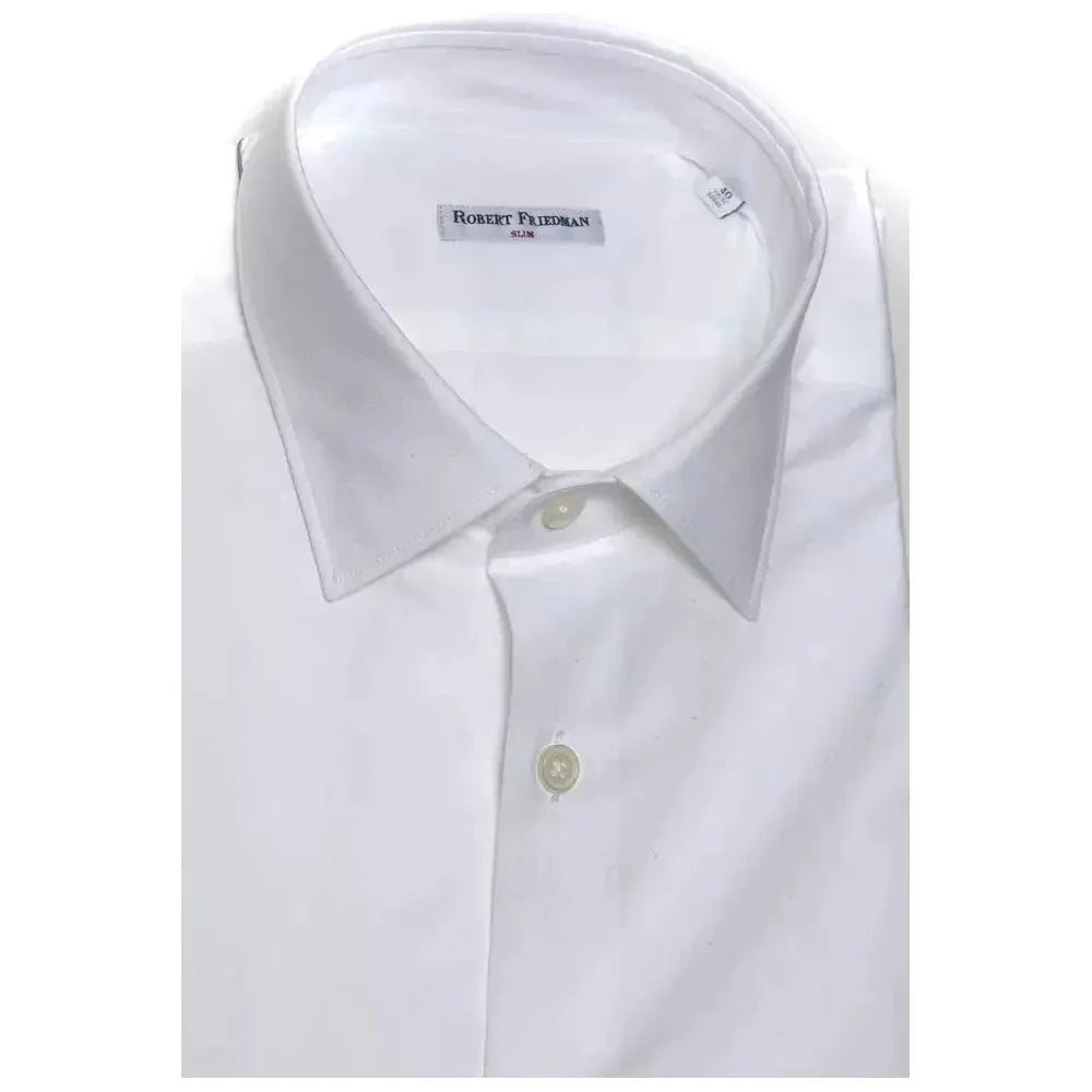 Robert Friedman White Cotton Shirt