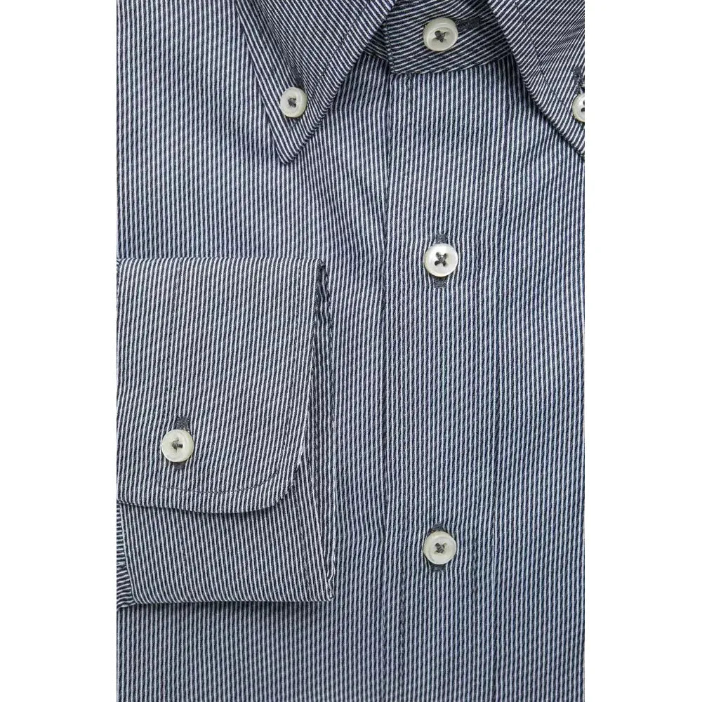 Robert Friedman Blue Cotton Shirt