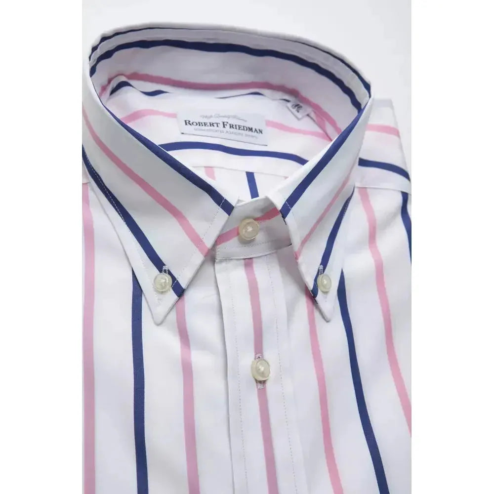 Robert Friedman White Cotton Shirt