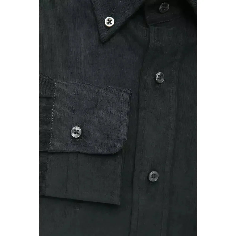 Robert Friedman Black Cotton Shirt
