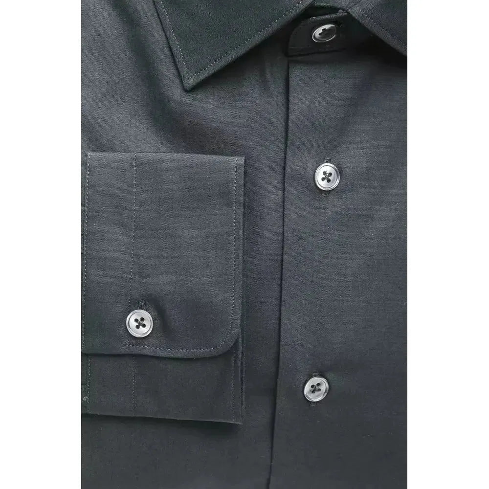 Robert Friedman Black Cotton Shirt