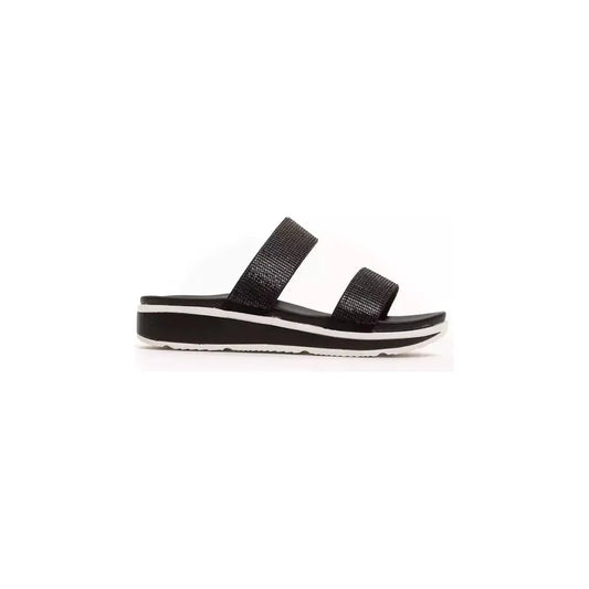Péché Originel Black Textile Women Sandal PC-18723-EU38/US8