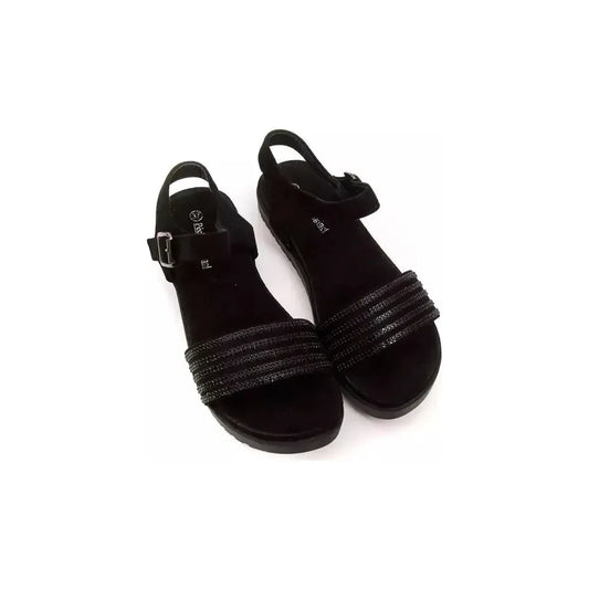 Péché Originel Black Textile Women Sandal PÉOR-18726-EU35/US5
