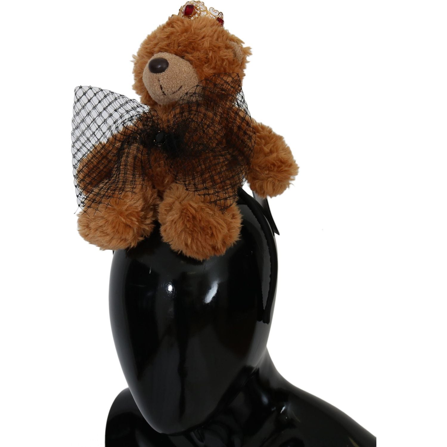 Dolce & Gabbana Teddy Bear Gold Crystal  Crown Tiara Diadem Hair Band