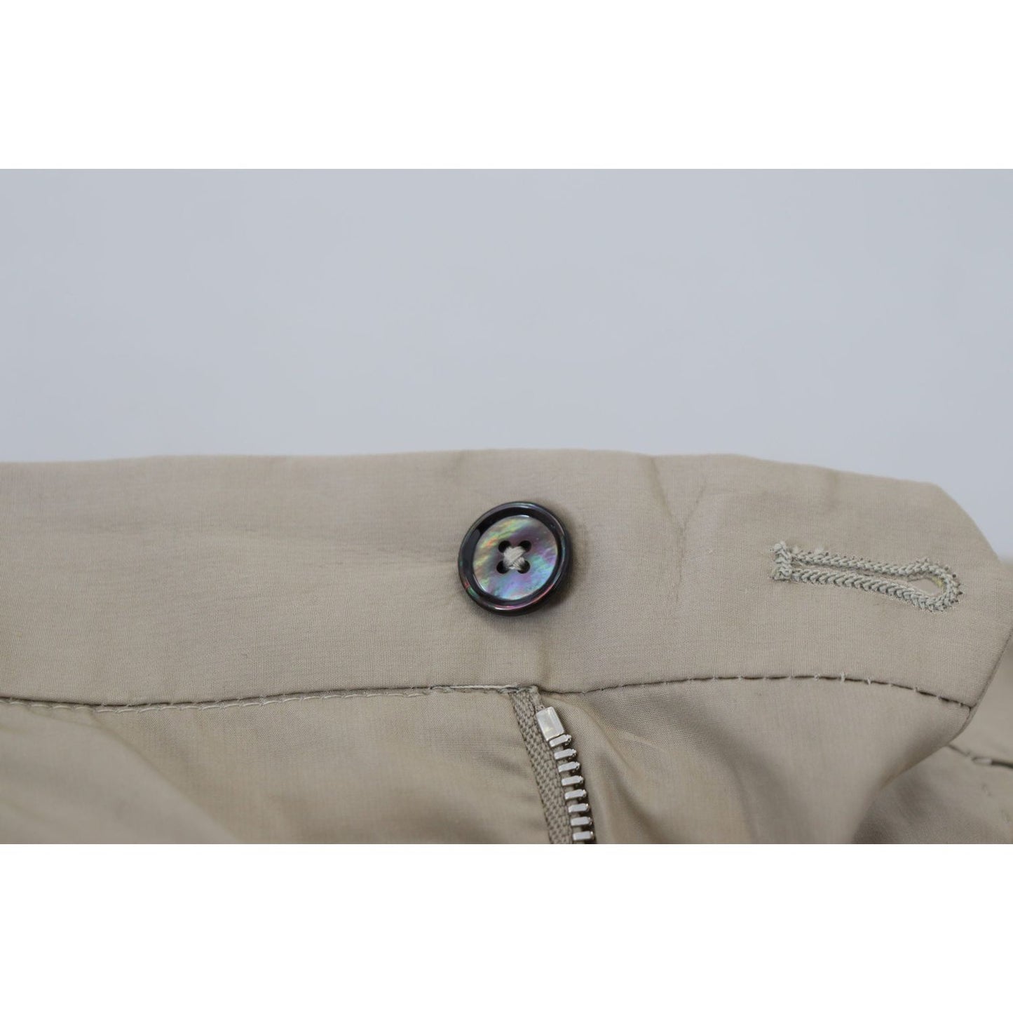 Dolce & Gabbana Beige Cotton Slim Fit Men Pants PAN72978-44