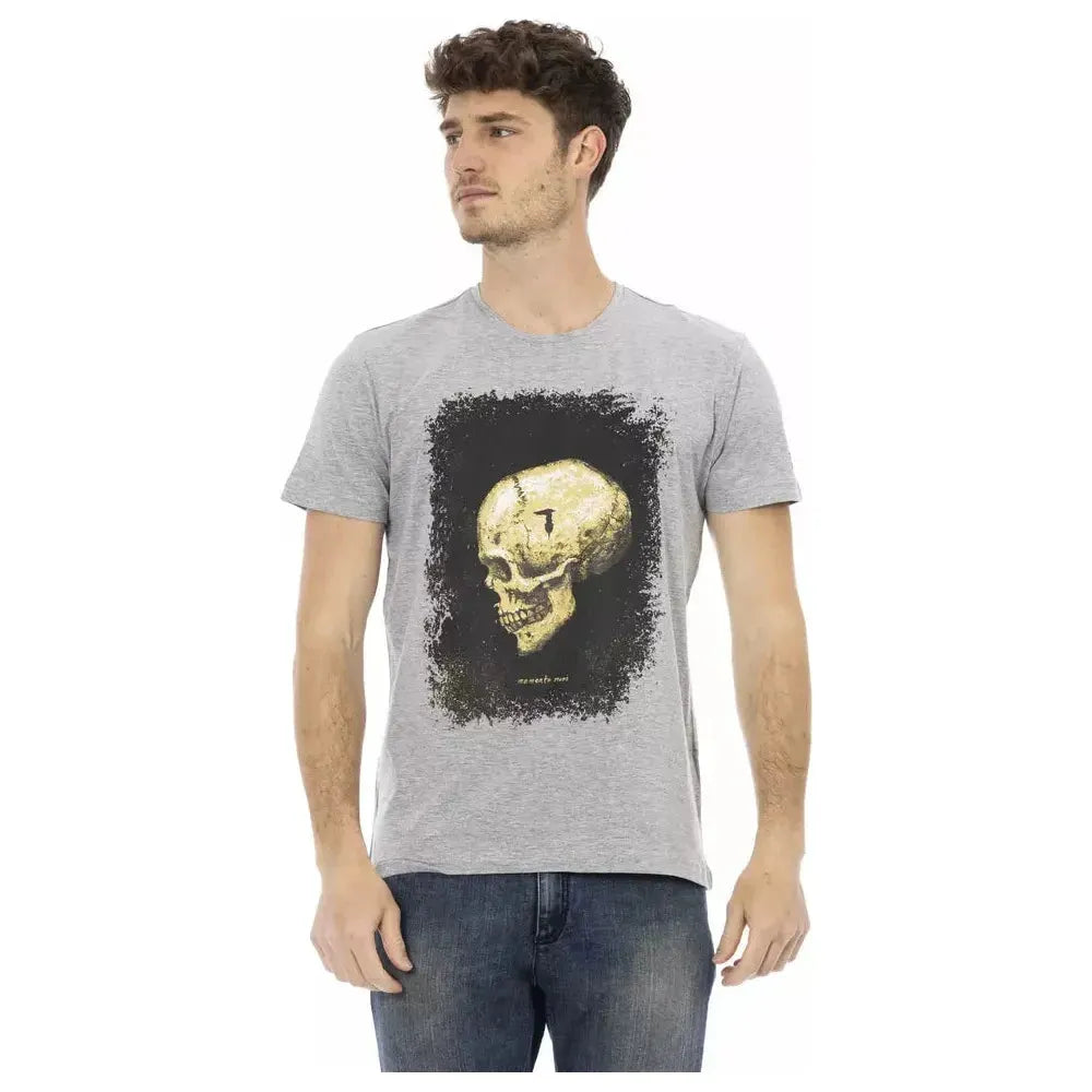 Trussardi Action Gray Cotton T-Shirt