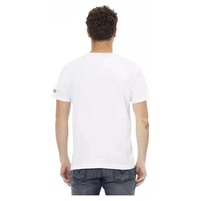 Trussardi Action White Cotton Men T-Shirt