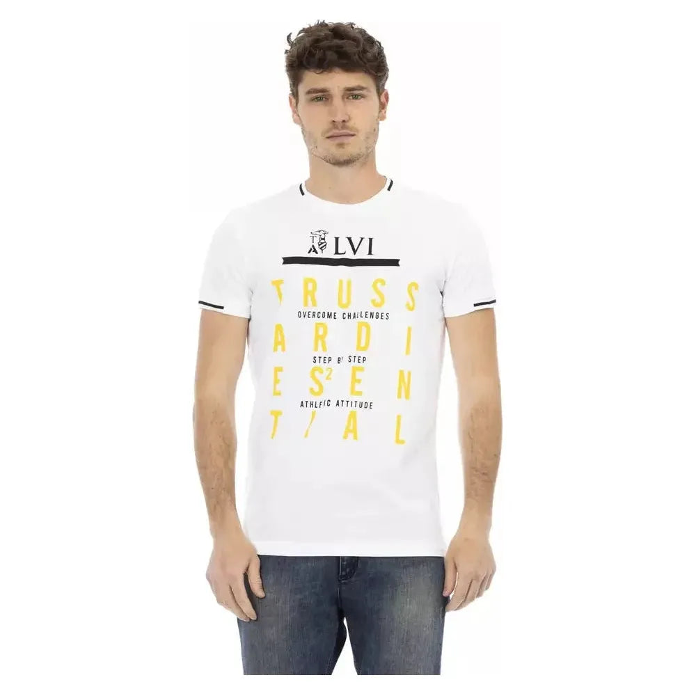 Trussardi Action White Cotton T-Shirt