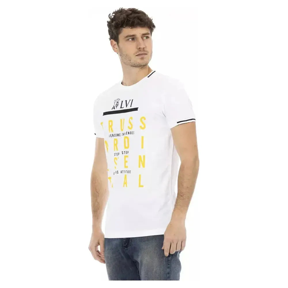 Trussardi Action White Cotton T-Shirt