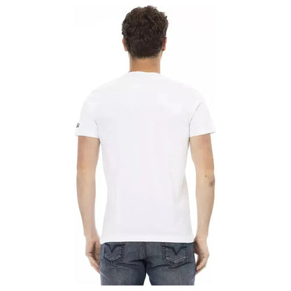 Trussardi Action White Cotton Men T-Shirt