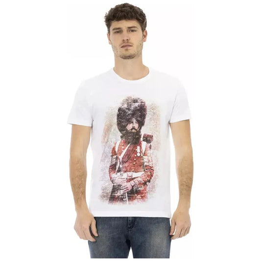Trussardi Action White Cotton Men T-Shirt