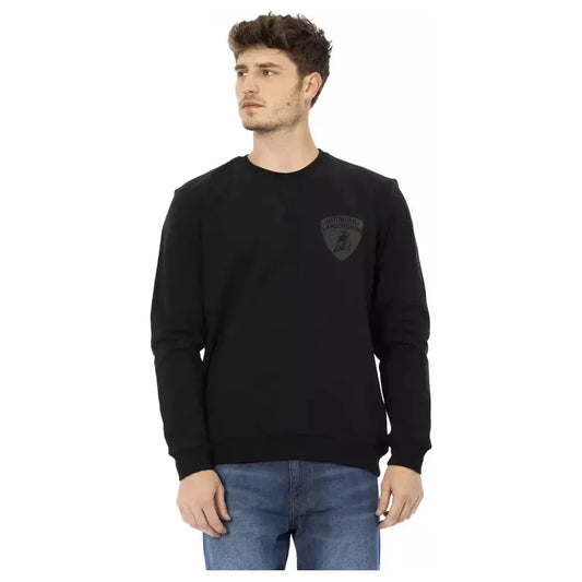 Automobili Lamborghini Black Cotton Men Sweater AU-22636-XL