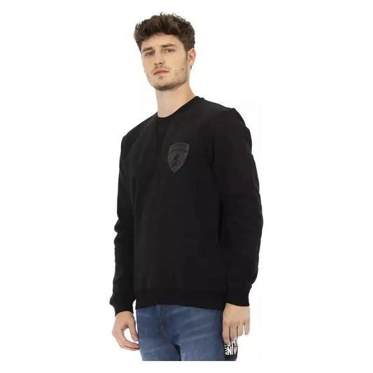 Automobili Lamborghini Black Cotton Men Sweater AU-22636-XL