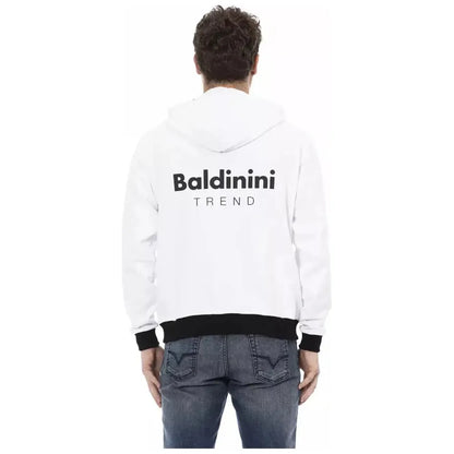 Baldinini Trend White Cotton Men's Hoodie