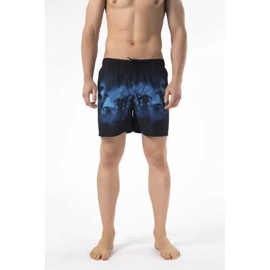 Just Cavalli Black Polyester Men Swimwear