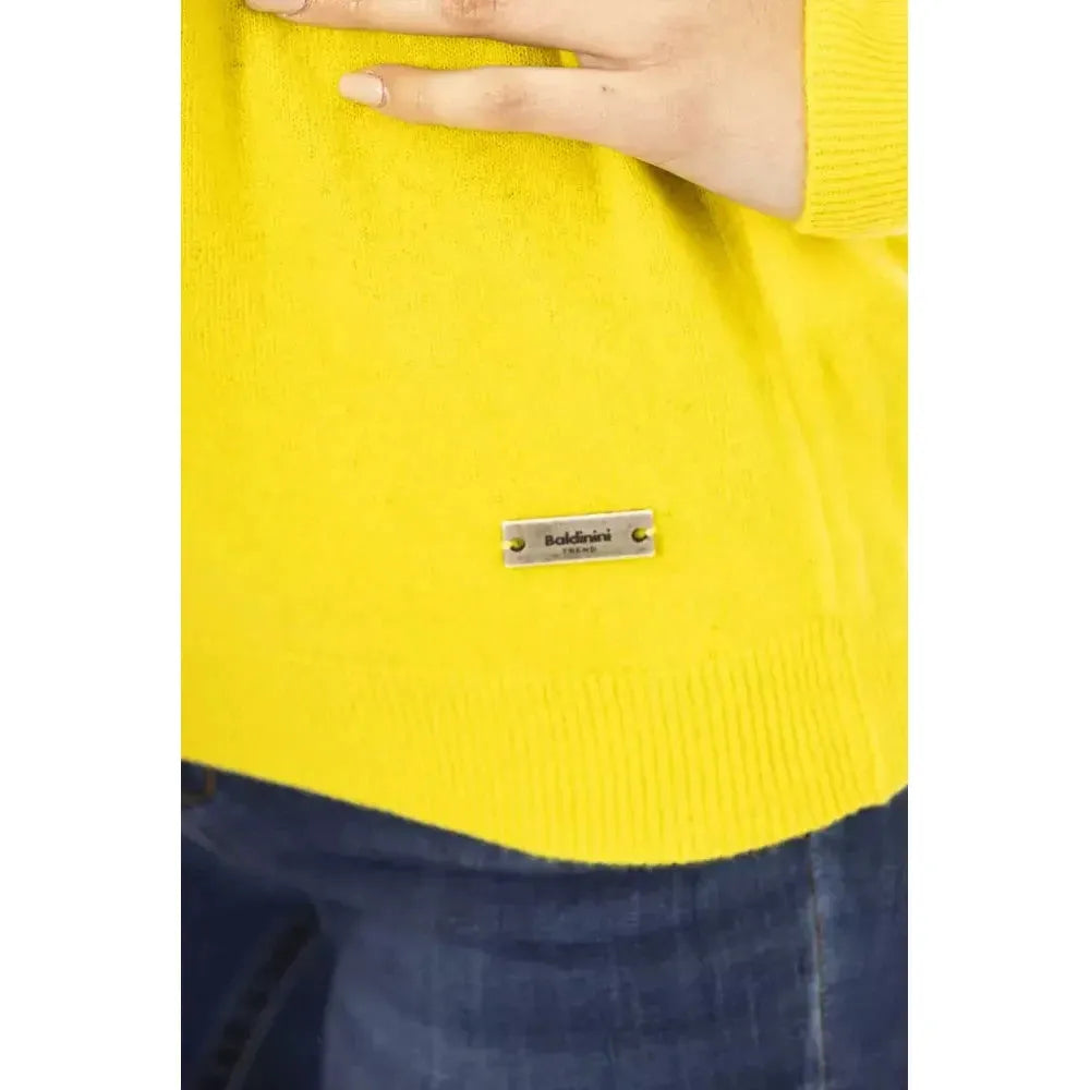 Baldinini Trend Yellow Wool Sweater