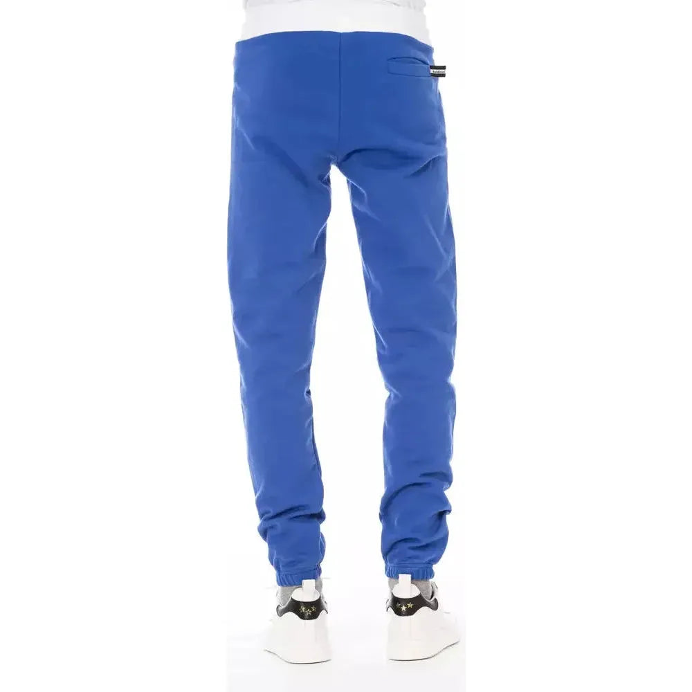 Baldinini Trend Blue Cotton Men Sport Pant