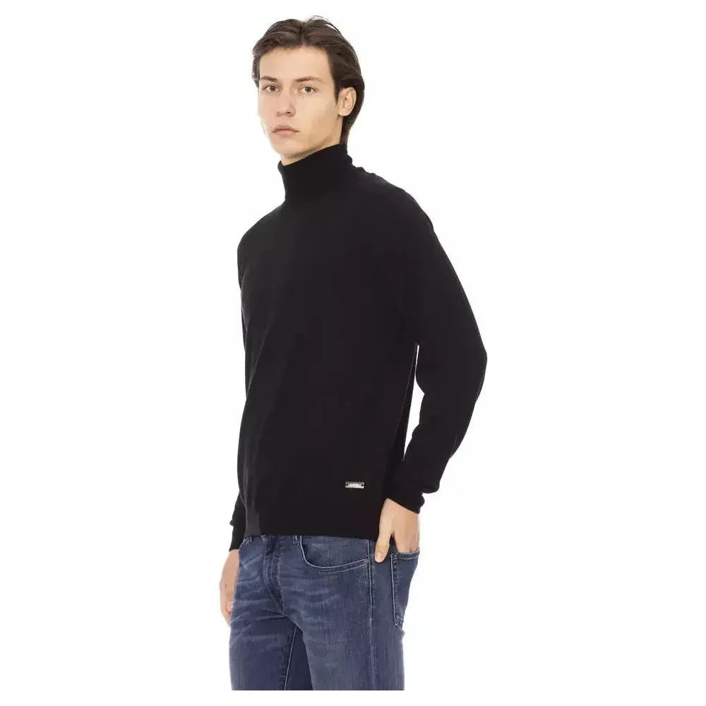 Baldinini Trend Black Fabric Sweater