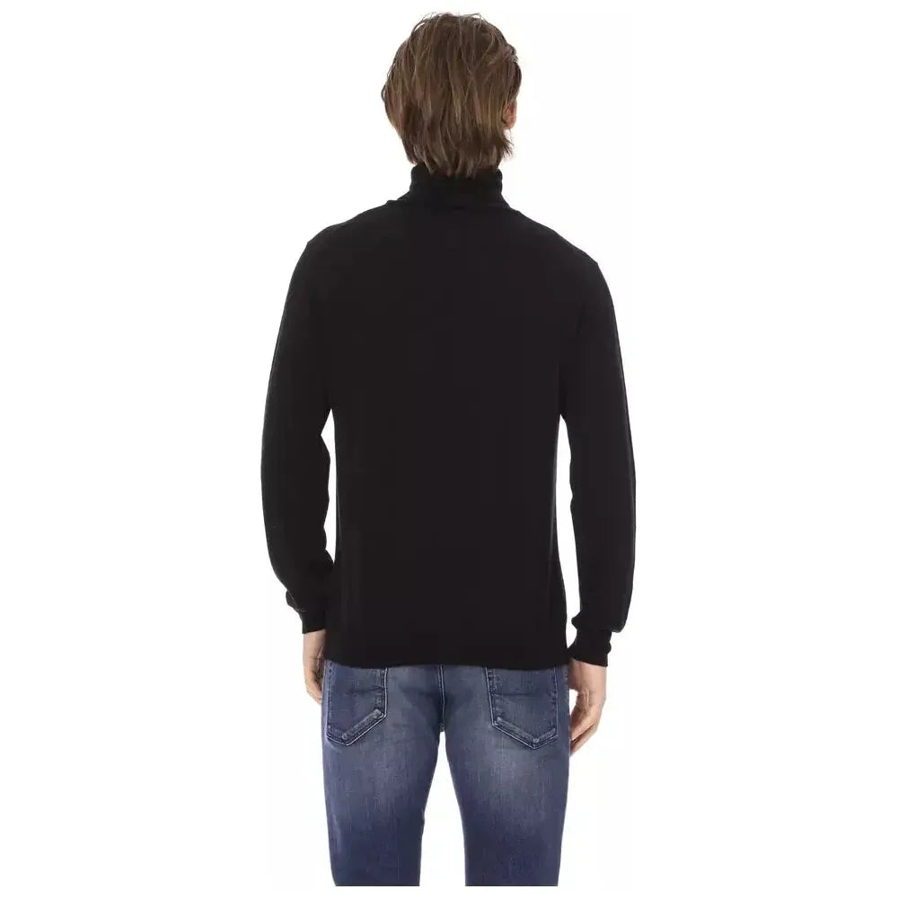 Baldinini Trend Black Fabric Sweater