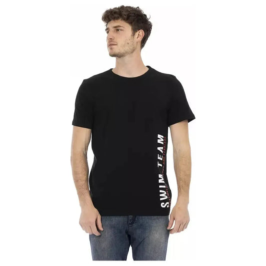 Bikkembergs Black Cotton Men T-Shirt BI-22391-M