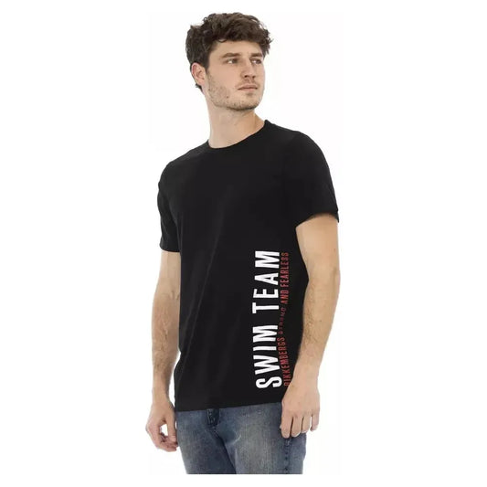 Bikkembergs Black Cotton Men T-Shirt BI-22391-M