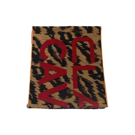 Cavalli Class Brown Wool Men Scarf CA-22208