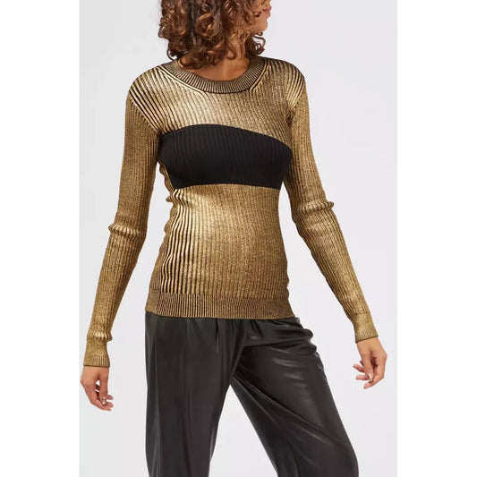 Custo Barcelona Gold Wool Women Sweater CU-22158-IT42|M