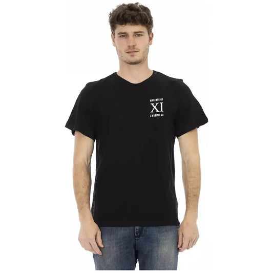 Bikkembergs Black Cotton Men's T-Shirt BI-22063-S