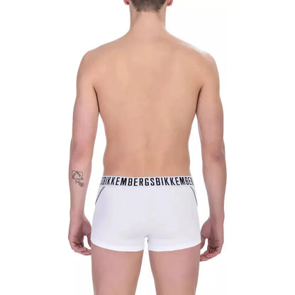 Bikkembergs White Cotton Men's Trunk Pack MAN UNDERWEAR