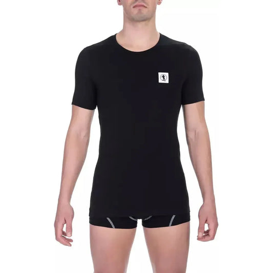 Bikkembergs Black Cotton Men T-Shirt Twin Pack BI-21805-S