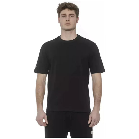 Tond Black Cotton Men's T-Shirt TO-20041-S