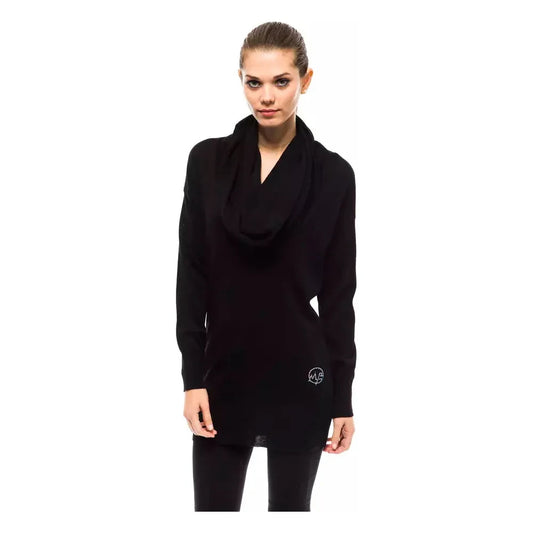 Montana Blu Black Wool Women Sweater MO-14225-IT42|M