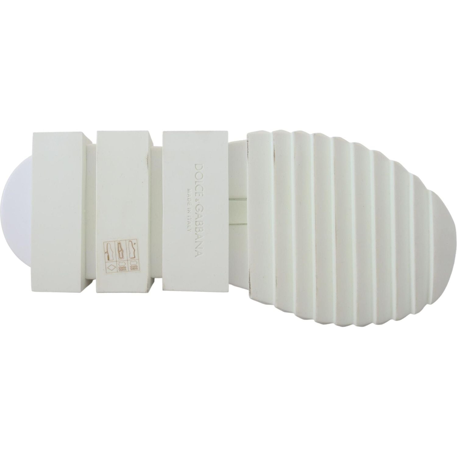 حذاء رياضي SORRENTO أنيق باللون الأبيض والبيج من Dolce &amp; Gabbana