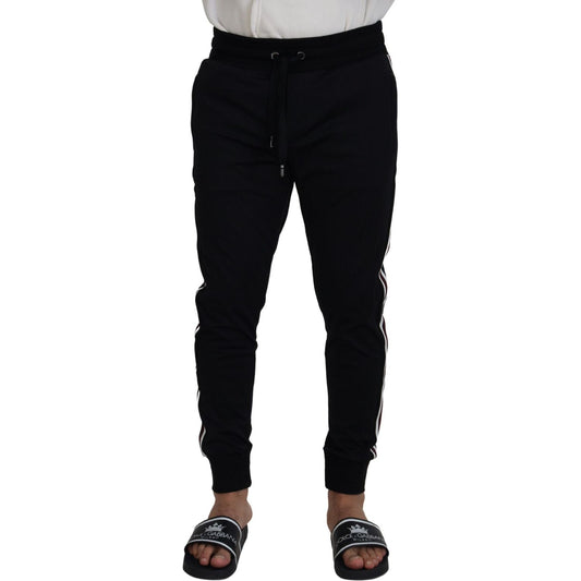 Dolce & Gabbana Black DG Print Mens Jogger Pants PAN73222 - 46